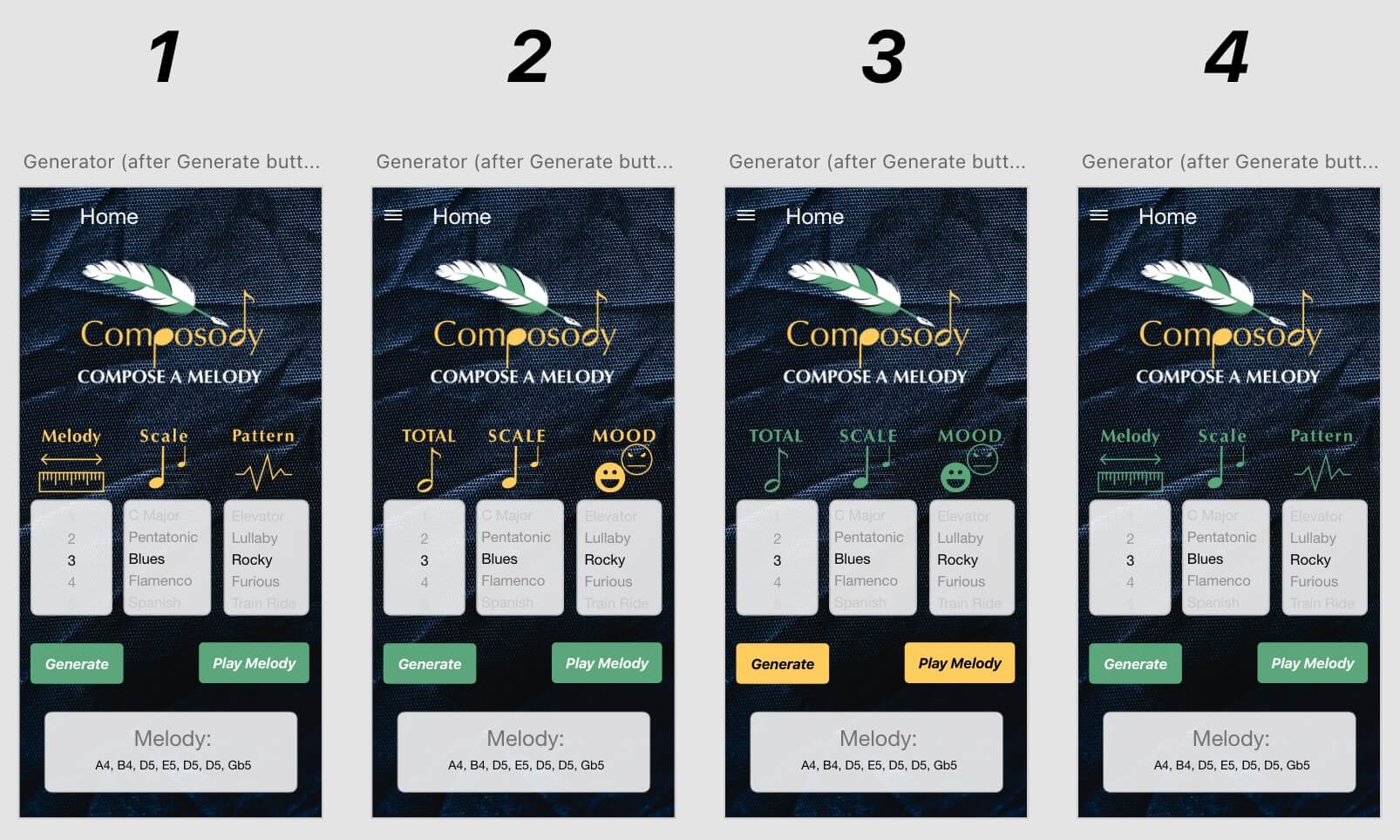 Mockup of Composody