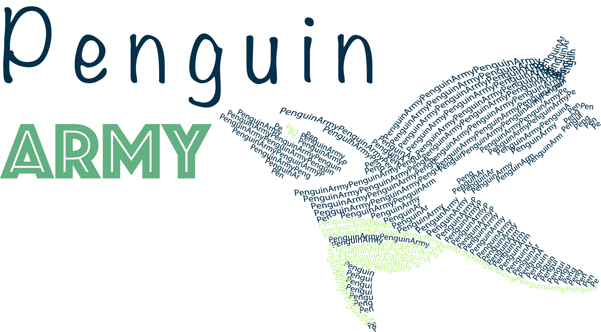 Penguin Army Blue Wide